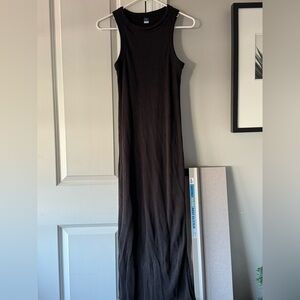 Old Navy Black racerback Sleeveless Maxi Dress, shelf bra Size M
